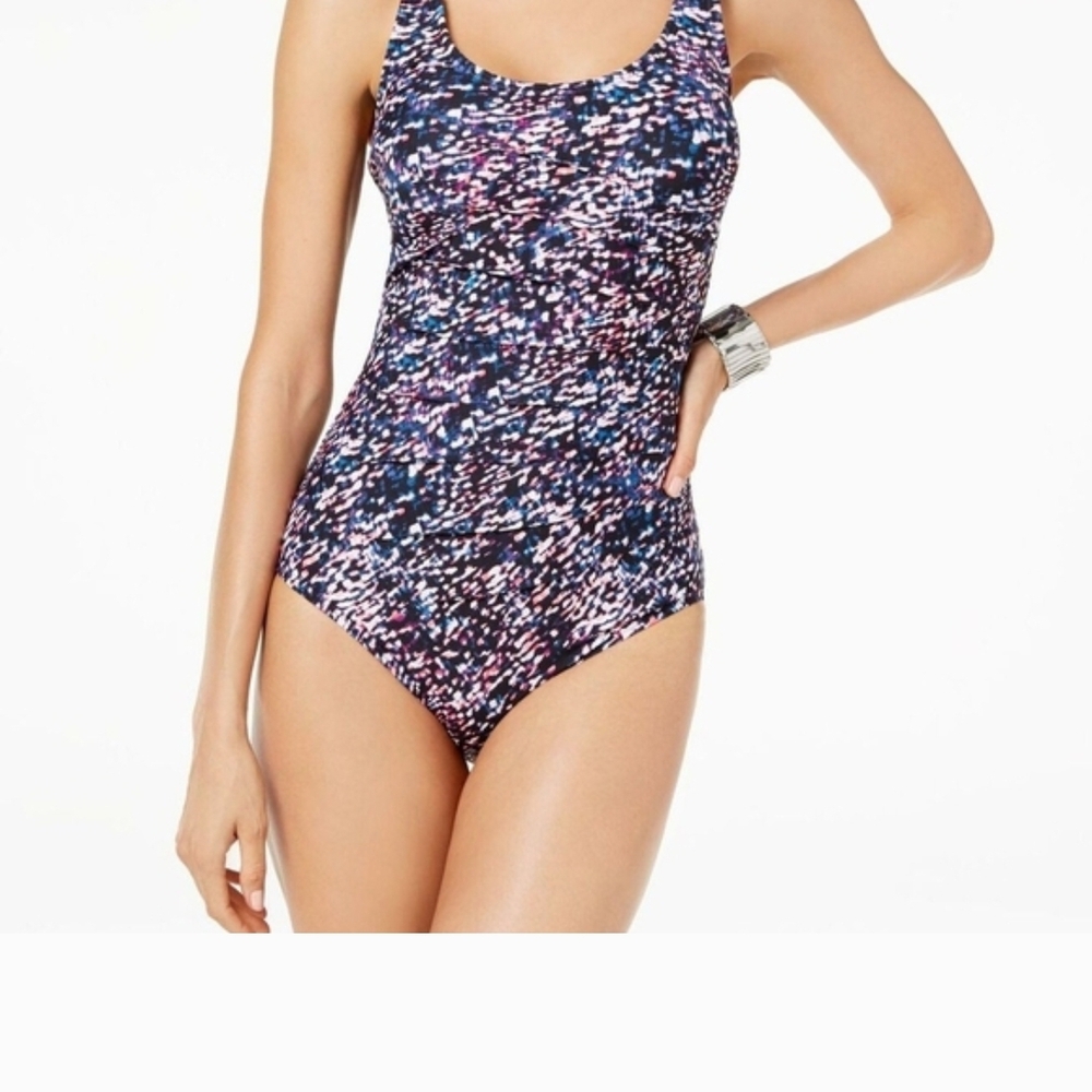 Calvin Klein Starry Night One-Piece Swimsuit Size 8